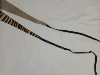 Cintura zebrata in pelle