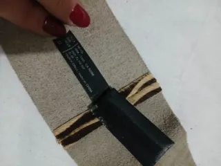 Cintura zebrata in pelle