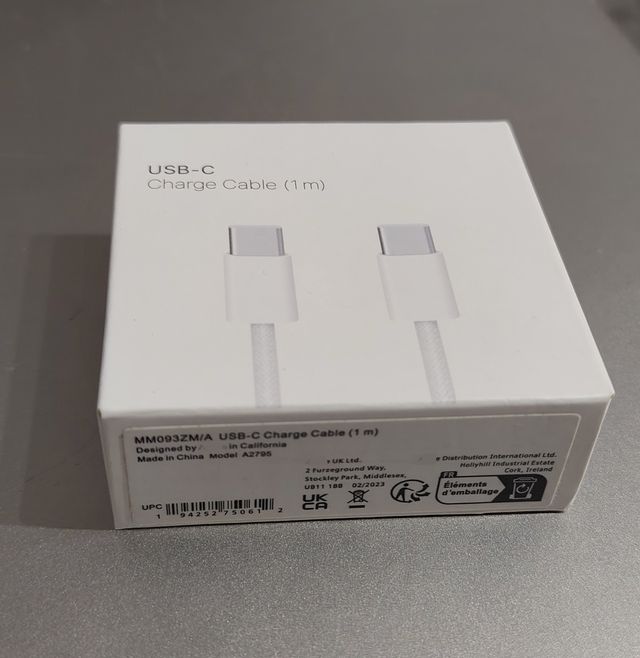 Cable compartible iPhone 15 16 17 Rapido USB-C 1m