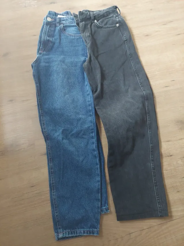 Lote de 2 pantalones (azul, negro)
