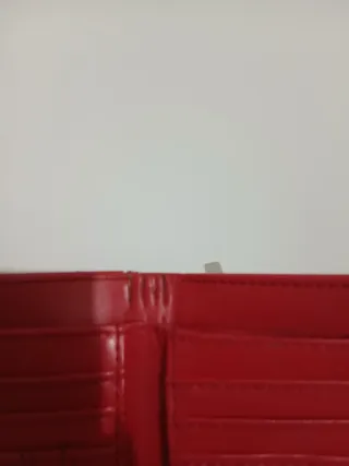 Portafoglio Luckbear rosso e nero