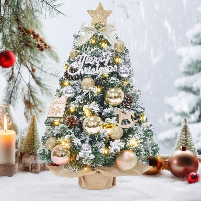 Mini árbol de Navidad Artificial 60cm con luces