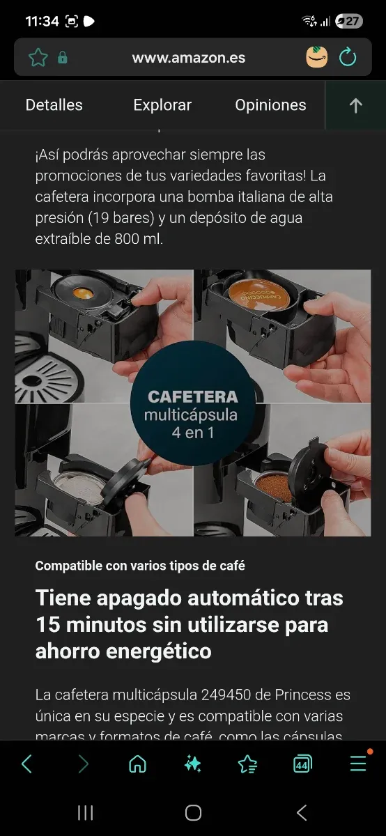 Cafetera Multi Cápsulas "4-EN-1"