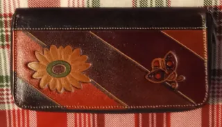 Cartera billetera monedero mujer cuero