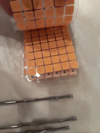 Kit Acupuntura Auricular Agujas Pinzas