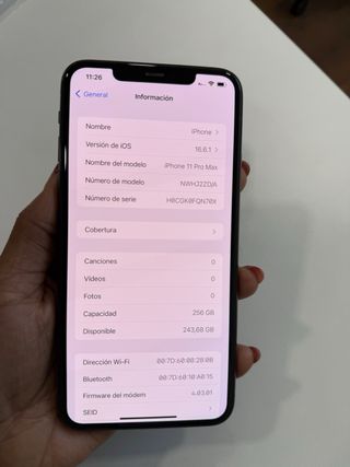 iPhone 11 Pro Max 256 GB Negro