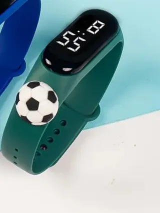 Reloj Infantil Digital con Balón Fútbol