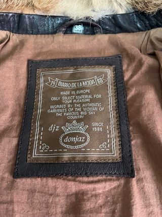 Cazadora Piel Mujer Marrón Madrid