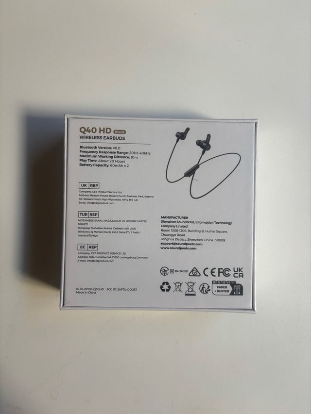 SoundPEATS Q40HD Cuffie Wireless Nuove