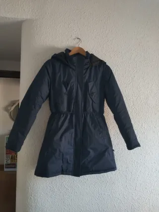 Abrigo parka azul mujer