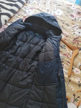 Abrigo parka azul mujer