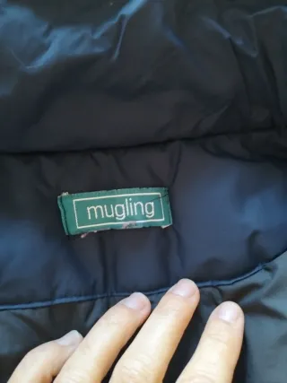 Abrigo parka azul mujer