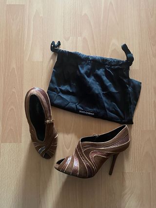 Botines Dolce&Gabbana Marrones y Dorados