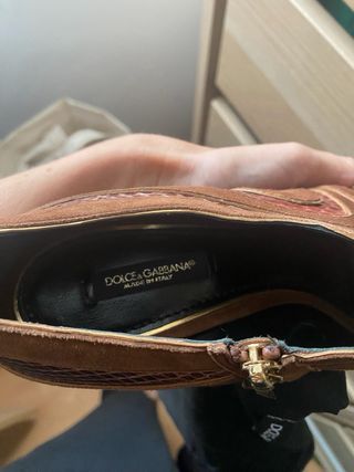 Botines Dolce&Gabbana Marrones y Dorados