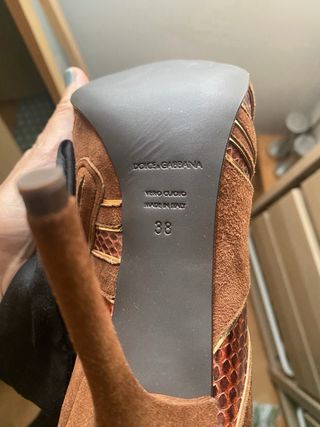 Botines Dolce&Gabbana Marrones y Dorados