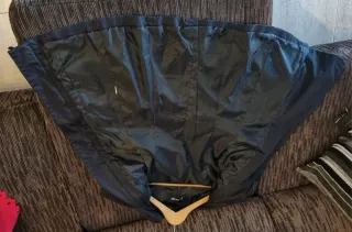 Gabardina negra mujer