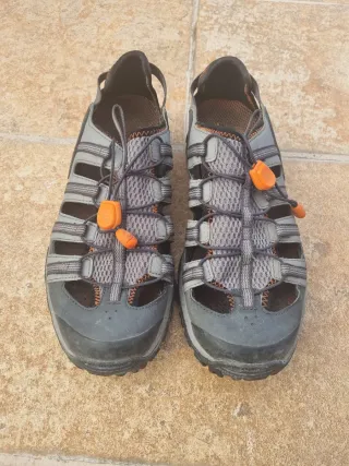 Sandalias Columbia Trekking Gris Naranja