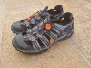 Sandalias Columbia Trekking Gris Naranja