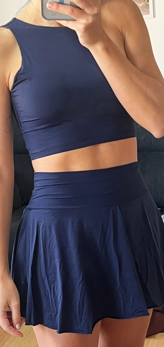 Conjunto Falda y Top Deportivo Azul Talla M