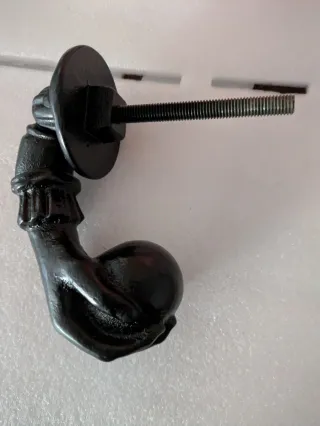 Llamador de puerta negro sin estrenar