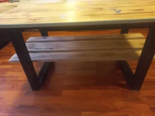 Mesita centro hecha a mano