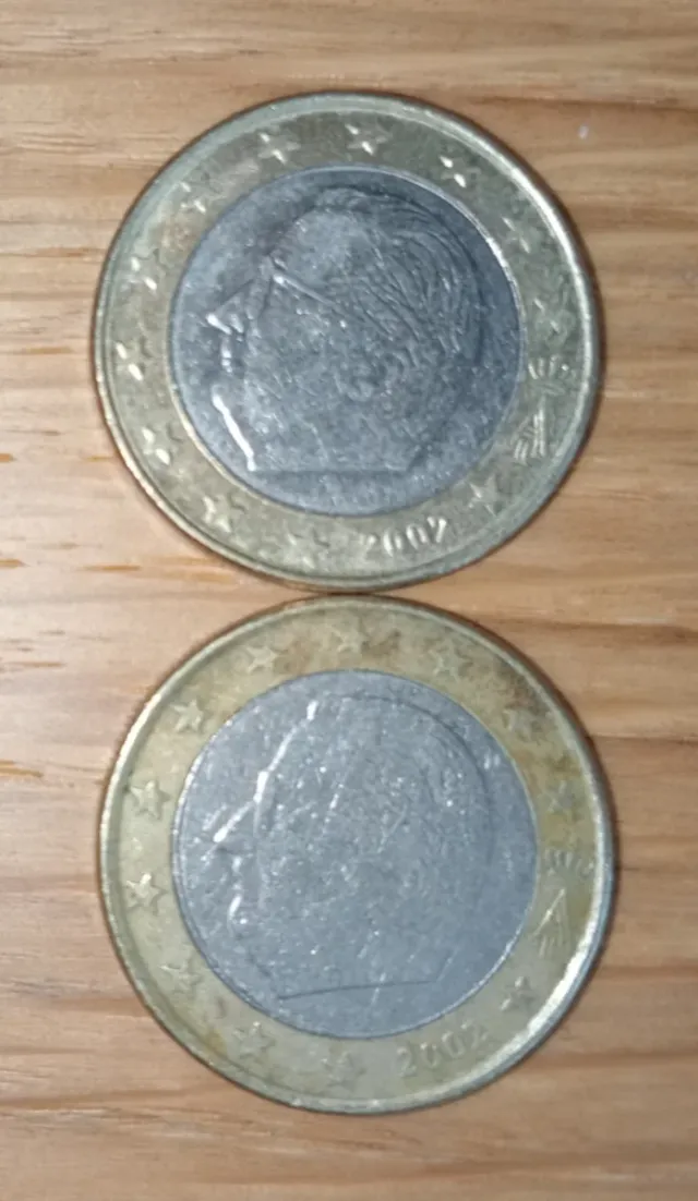 Moneda 1 Euro Bélgica 2002
