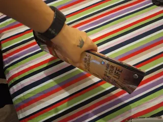 Pochette vintage rivista oro multicolore