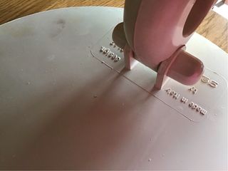 Specchio da tavolo Space Age di Olaf Von Bohr