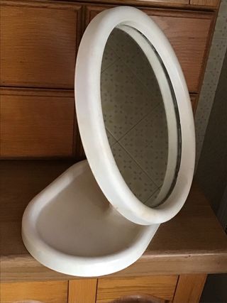 Specchio da tavolo Space Age di Olaf Von Bohr