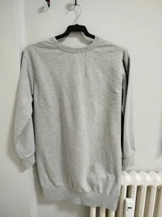 Vestido Sudadera Gris Bershka Talla S
