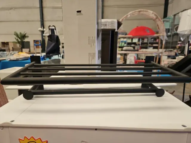 Porta asciugamani nero Leroy Merlin