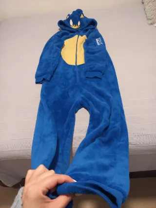 Pijama Sonic niño azul y amarillo
