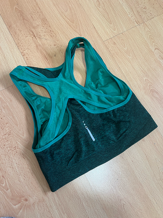 Sujetador deportivo verde talla S