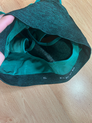 Sujetador deportivo verde talla S