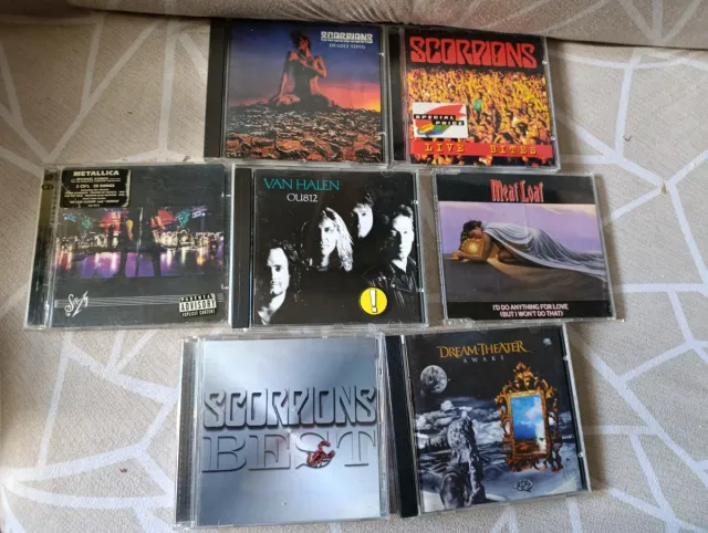 Lote Heavy Metal CDs Scorpions, Metallica, Van Hal