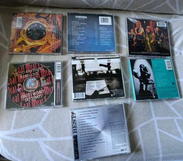 Lote Heavy Metal CDs Scorpions, Metallica, Van Hal