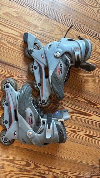 Patines línea Talla 39 Gris Buen estado
