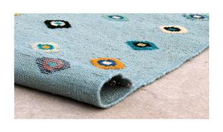 Kilim Ricamato Rilievo Tribale Lana Misura 240x190