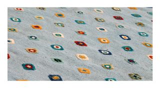 Kilim Ricamato Rilievo Tribale Lana Misura 240x190