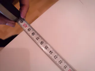 Aparador beige y blanco madera