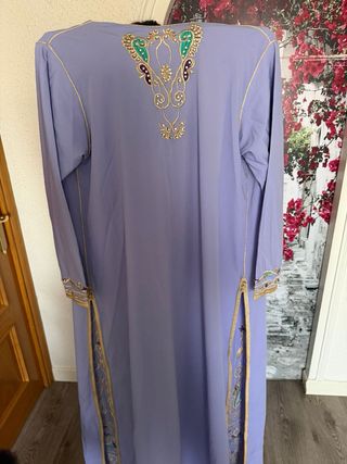 Caftán Morado Bordado Talla Única