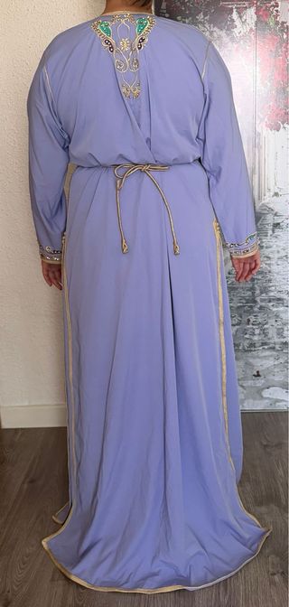 Caftán Morado Bordado Talla Única