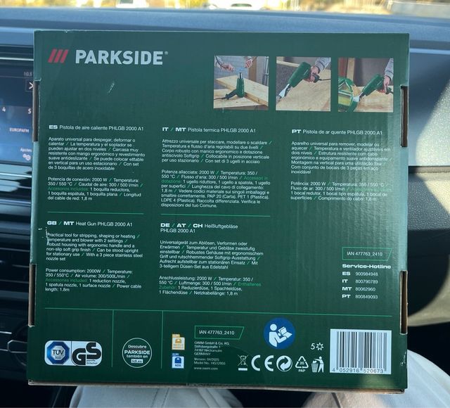 Pistola de aire caliente Parkside PHLGB 2000 A1