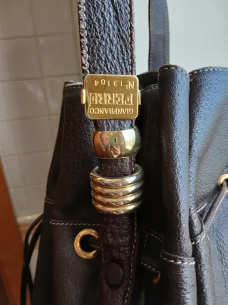 Borsone in pelle FERRÈ marrone