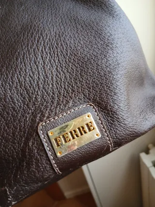 Borsone in pelle FERRÈ marrone