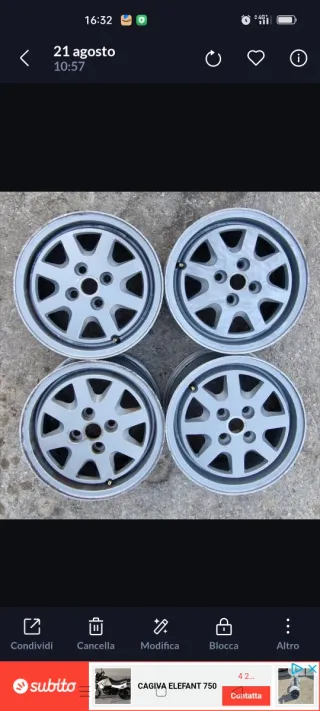 Cerchi in lega per auto d epoca