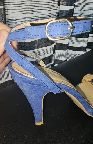 .Sandalias tacón alto Blue Illusion, talla 41.