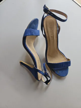 .Sandalias tacón alto Blue Illusion, talla 41.