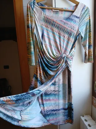 Abito donna fantasia multicolor