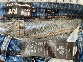 Jeans Philipp Plein Project-Playboy Rhinestone
